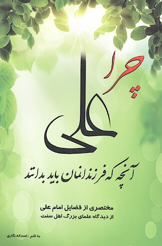 چرا علي ع انچه كه فرزندانمان بايد بدانند مختصري از فضايل امام علي ع از ديدگاه علماي بزرگ اهل س